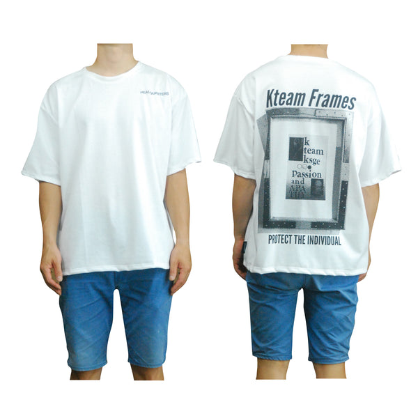 T-shirt / White, Kteam Frame