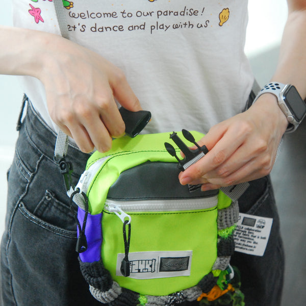 TA2YUKI x KSFCLB Pouch / Grey, Neon Yellow, Purple