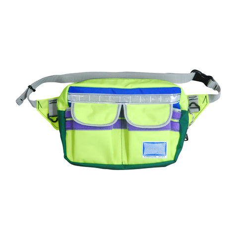 Medium Waist Bag / Neon Yellow, Green, Blue