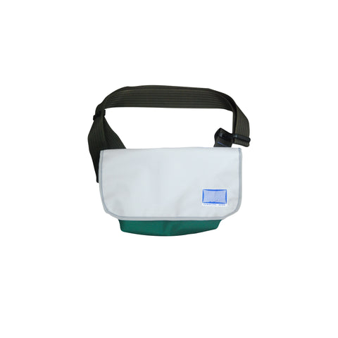 Small Shoulder Bag / White, Green
