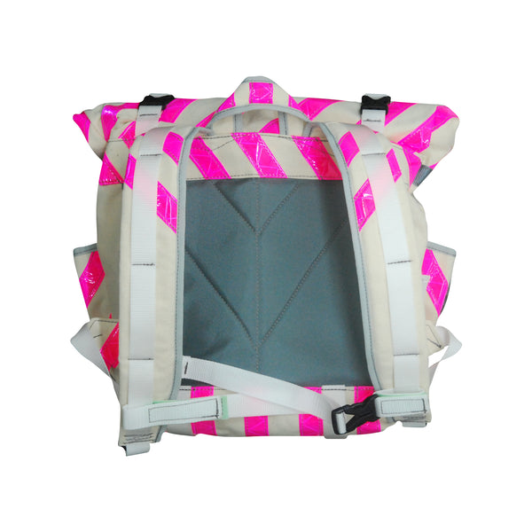 Small Backpack / Pink Reflective Tape