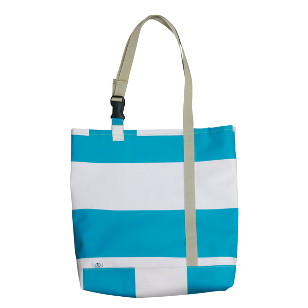 Record Bag / Turquoise Blue, Light Pink