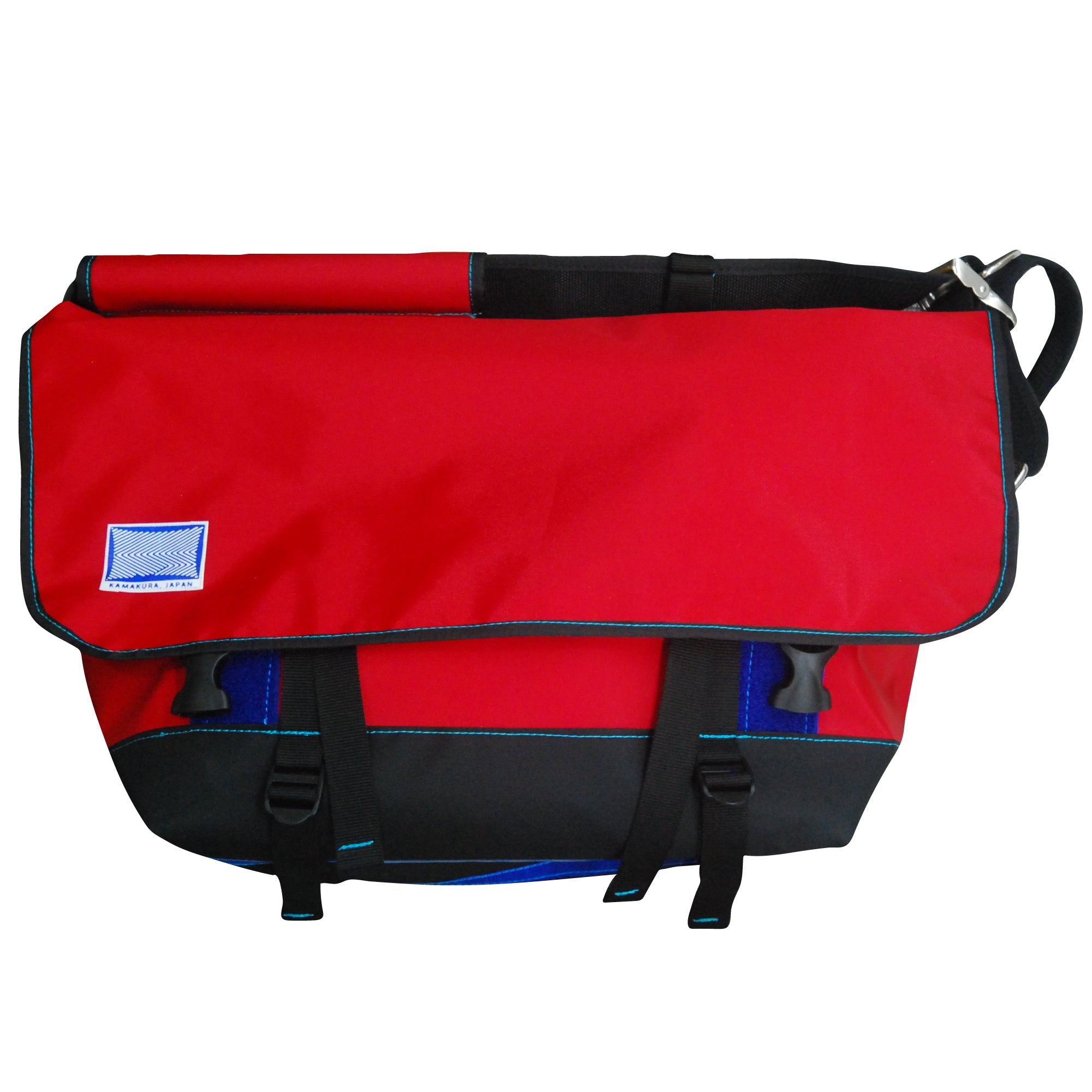 Large Messenger Bag / Red, Black