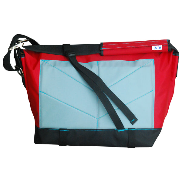 Large Messenger Bag / Red, Black