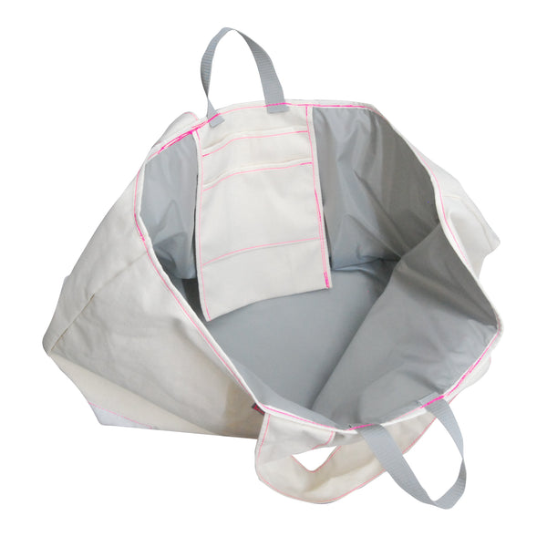 Large Tote Bag / Canvas, Pink