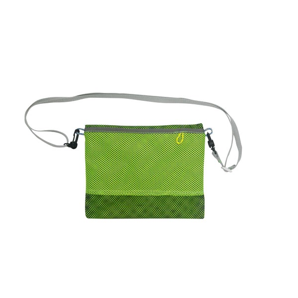 Extra Small Shoulder Bag / Mesh, Neon Yellow