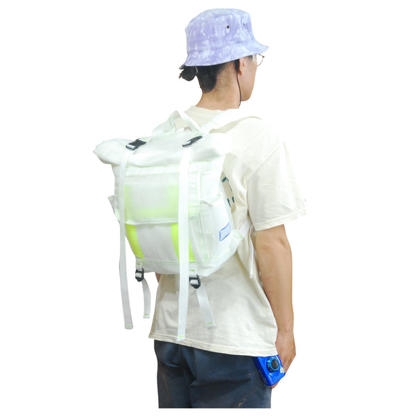 Small Backpack / Mesh, White