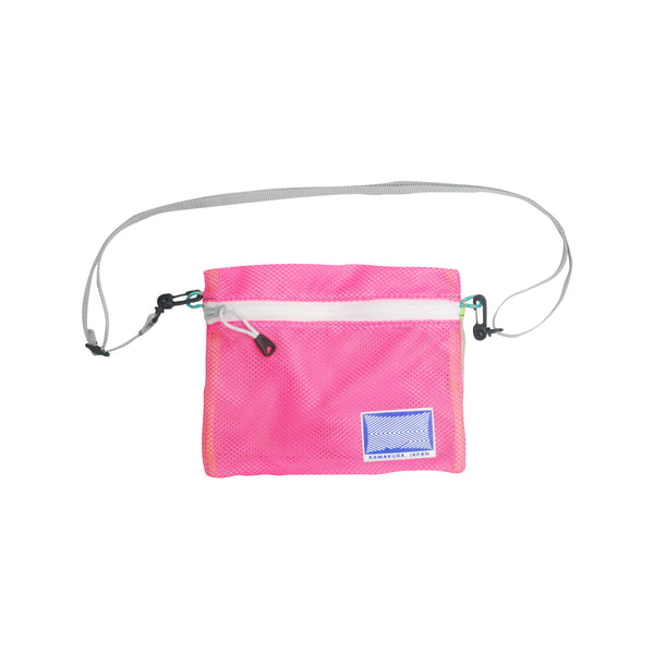 Extra Small Shoulder Bag / Mesh, Neon Pink