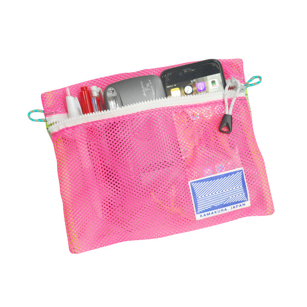 Extra Small Shoulder Bag / Mesh, Neon Pink