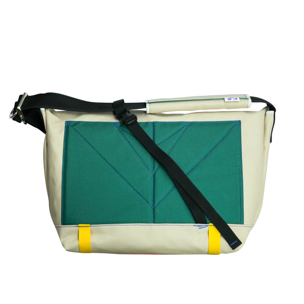 Large Messenger Bag / Beige, Yellow