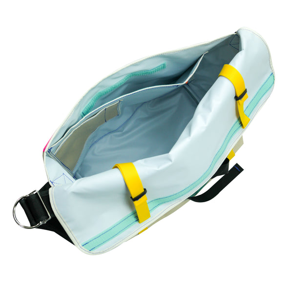 Large Messenger Bag / Beige, Yellow