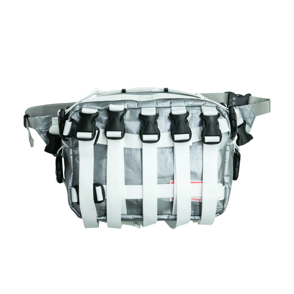 Large Waist Bag / Buckles, Grey