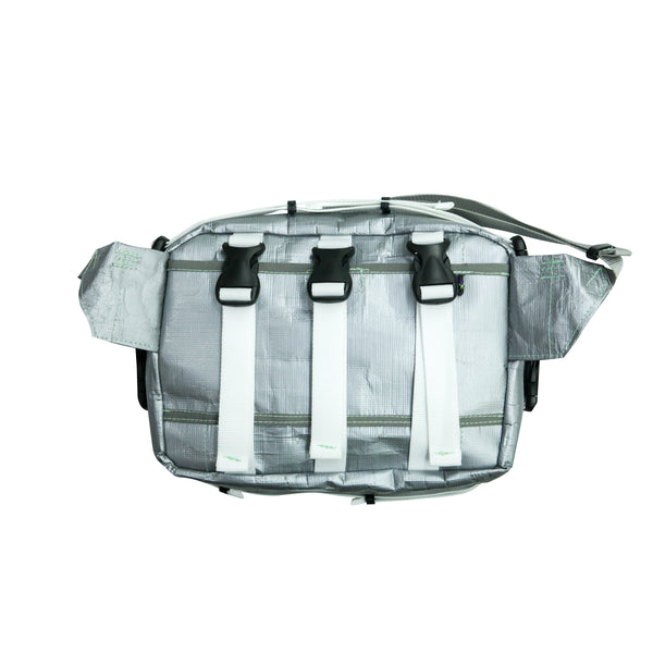 Large Waist Bag / Buckles, Grey