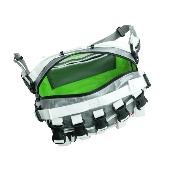 Large Waist Bag / Buckles, Grey