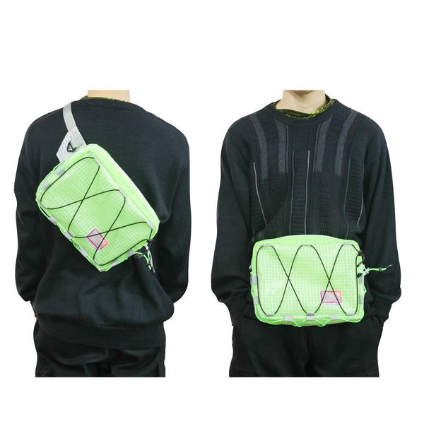 Medium Waist Bag / Translucent, Neon Yellow