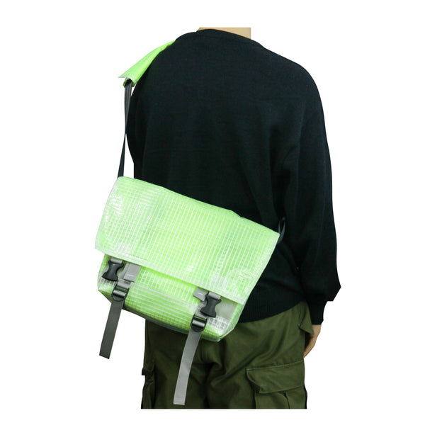 Medium Shoulder Bag / Translucent, Neon Yellow