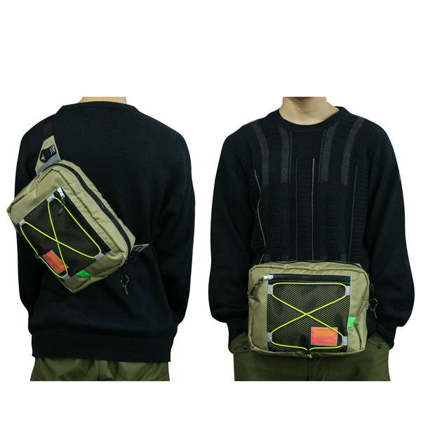 Medium Waist Bag / Khaki, Grey