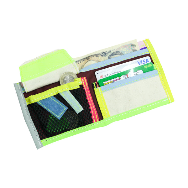 Wallet / Ecru Canvas, Colorful