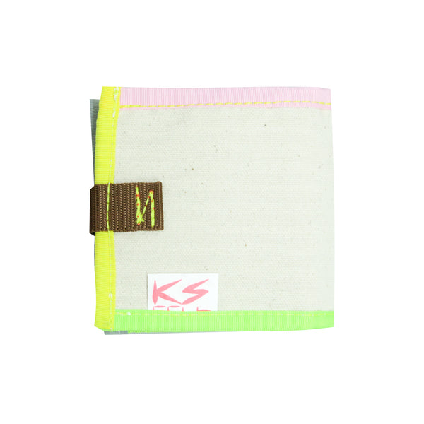 Wallet / Ecru Canvas, Colorful