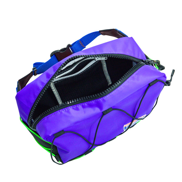 Large Waist Bag / Purple, Black