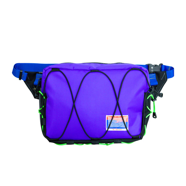 Large Waist Bag / Purple, Black