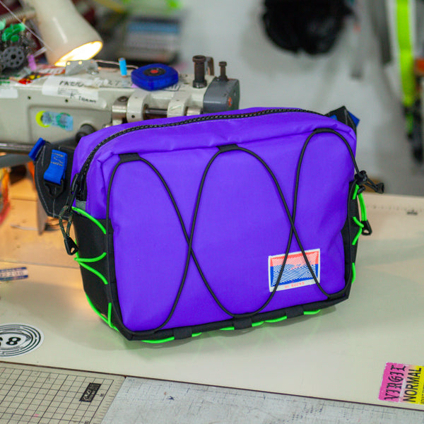 Large Waist Bag / Purple, Black