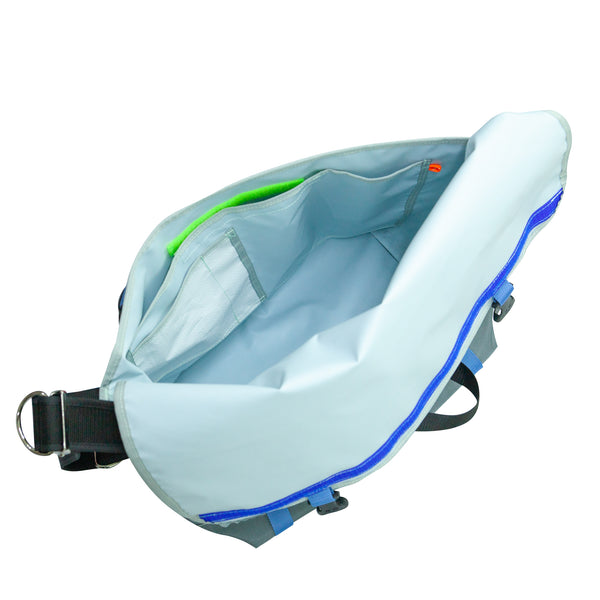 Large Messenger Bag / Grey, Orange