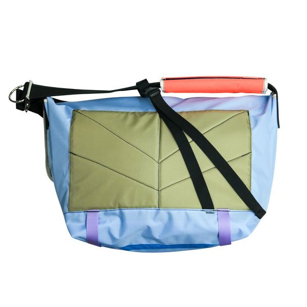 Large Messenger Bag / Light Blue, Lavender