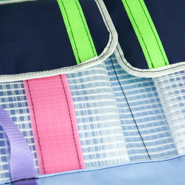 Large Messenger Bag / Light Blue, Lavender