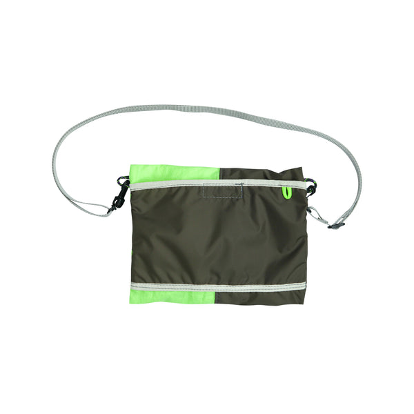 Extra Small Shoulder Bag / Lime Green, Brown