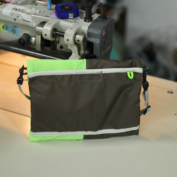 Extra Small Shoulder Bag / Lime Green, Brown