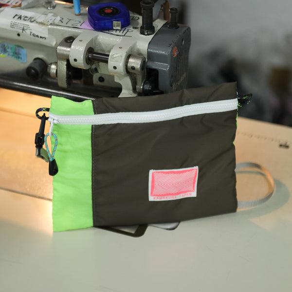 Extra Small Shoulder Bag / Lime Green, Brown