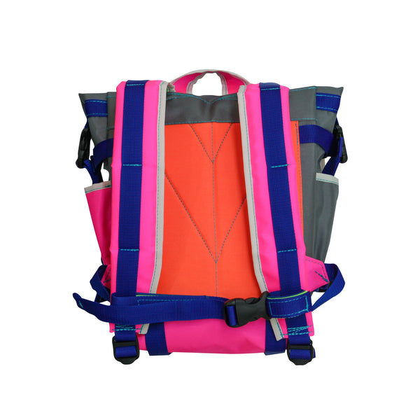 Small Flappack / Grey, Neon Pink