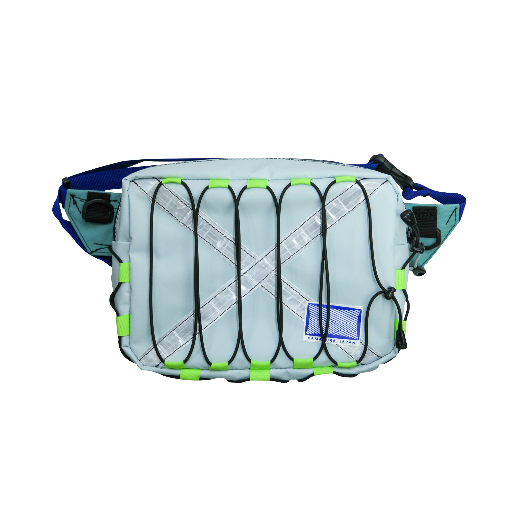 Medium Waist Bag / Light Blue, Bungee Cord