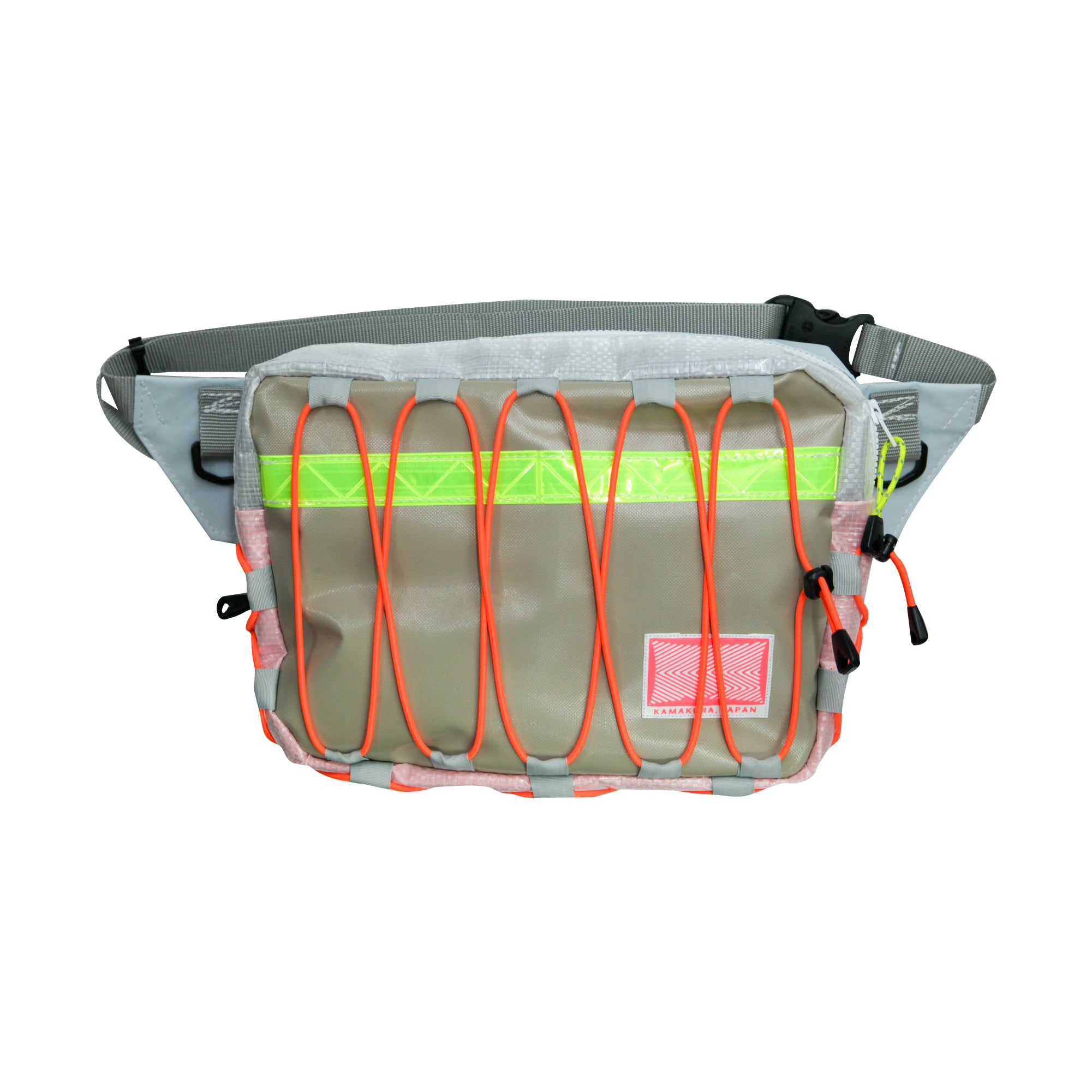 Medium Waist Bag / Blown, Orange, Bungee Cord