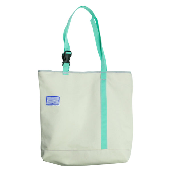 Record Bag / Natural, Seafoam