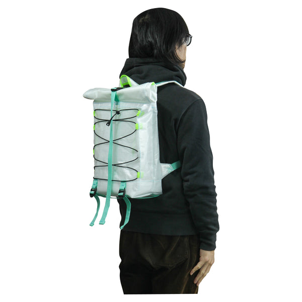 Small Backpack / White, Translucent