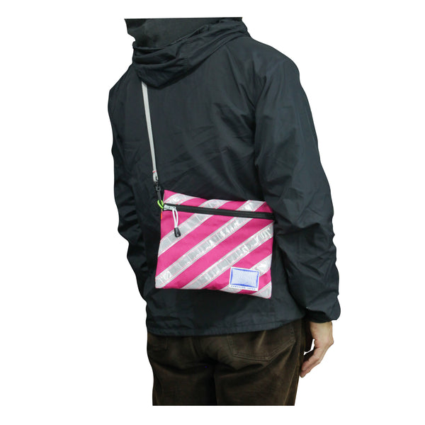 Extra Small Shoulder Bag / Purple, Reflective Tape