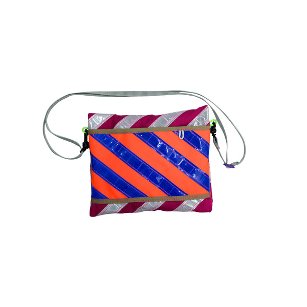 Extra Small Shoulder Bag / Purple, Reflective Tape