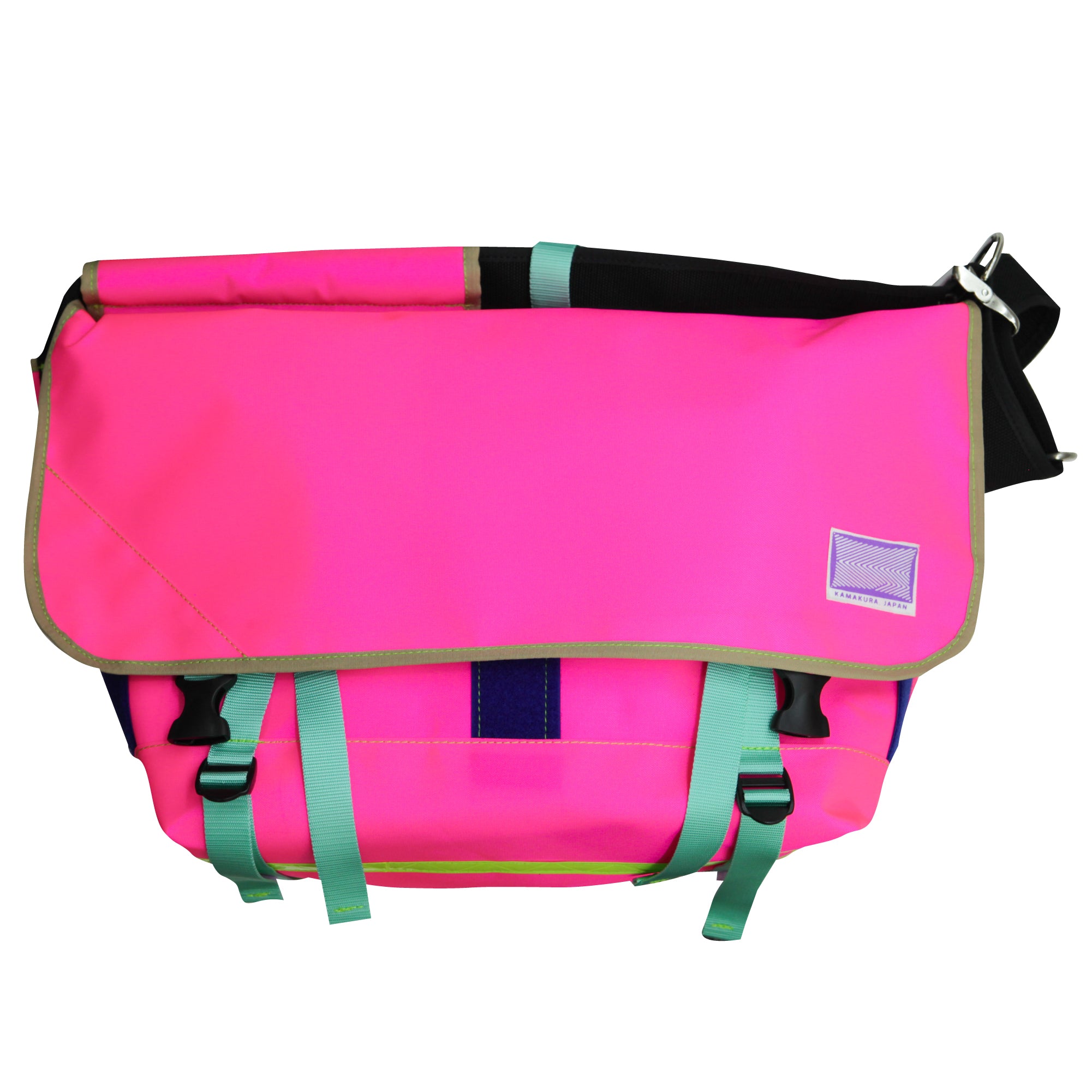 Large Messenger Bag / Neon Pink