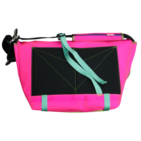 Large Messenger Bag / Neon Pink