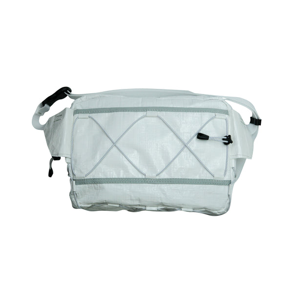 Medium Waist Bag / White, Bungee Cord