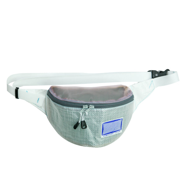 Small Waist Pouch / White, Light Pink