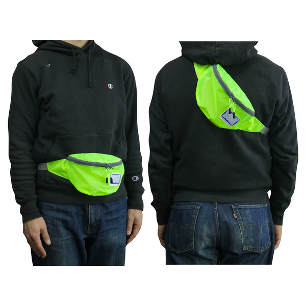 Small Waist Pouch / Neon Yellow, Translucent