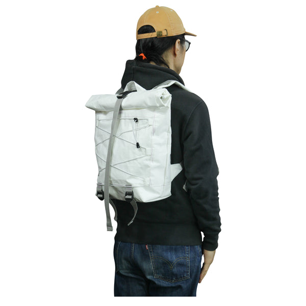 Small Backpack / White, Grey