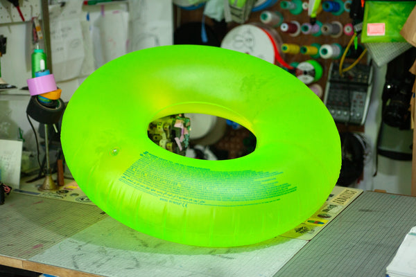 Extra Small Shoulder Bag / Neon Yellow, Swim Ring