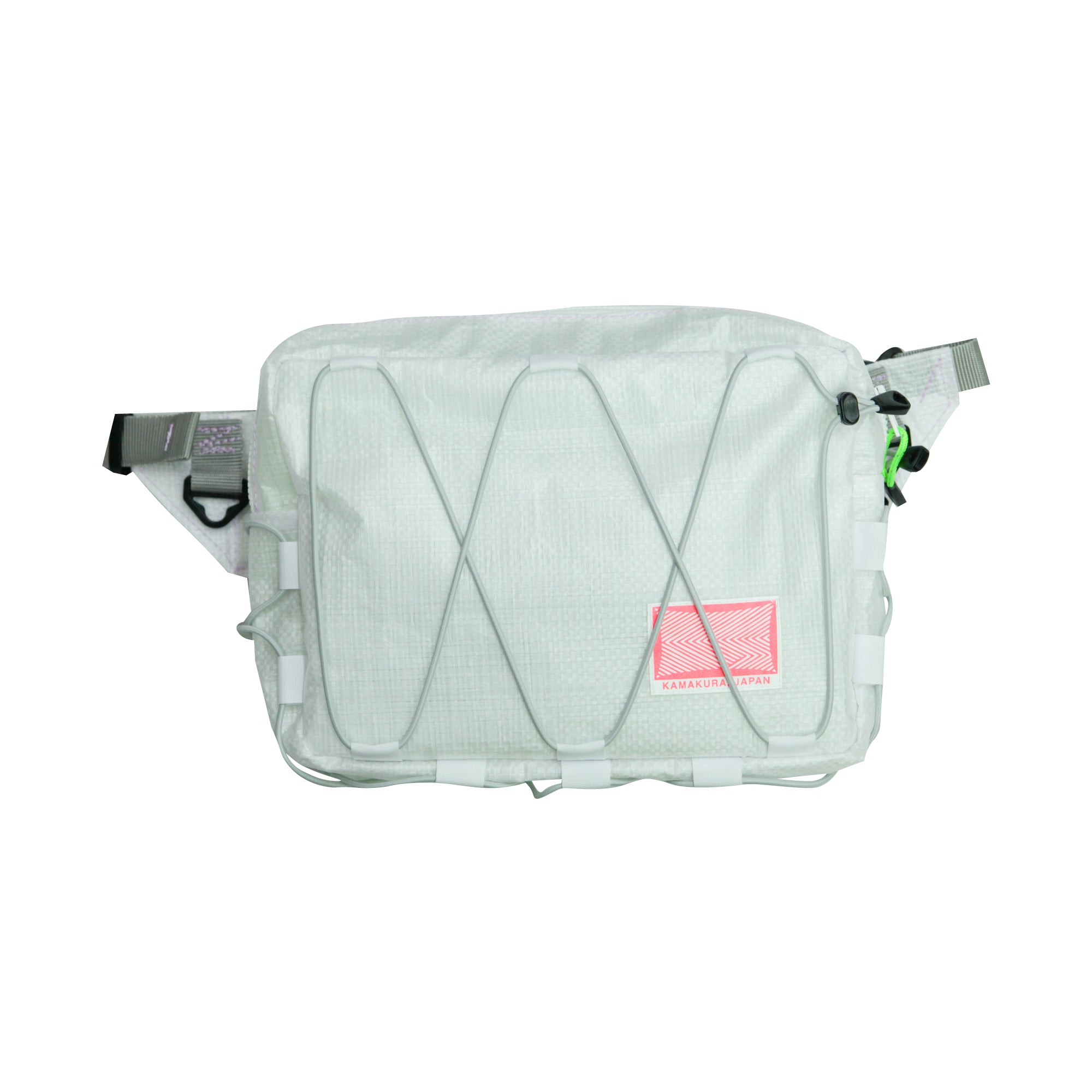 Medium Waist Bag / White, Grey, Neon Yellow