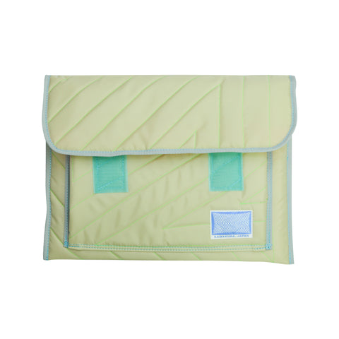 Laptop Sleeve (13~14") / Quilting, Beige, Neon Green