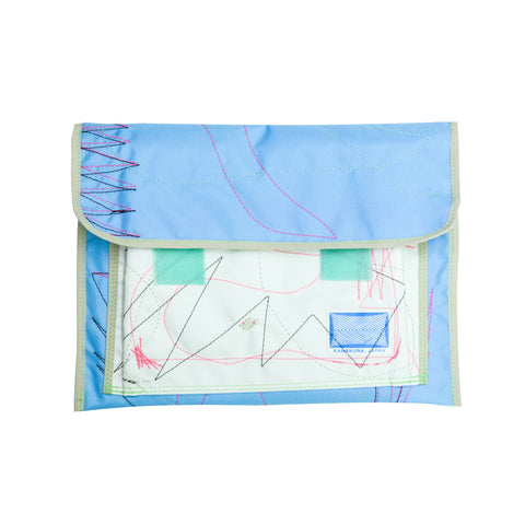 Laptop Sleeve (13~14") / Light Blue, Stitching