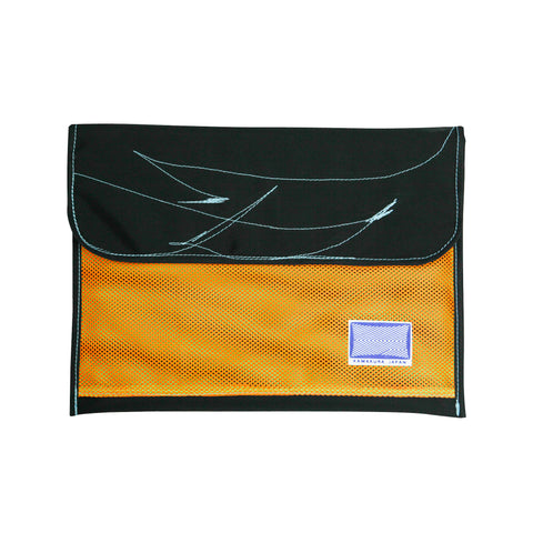 Laptop Sleeve (13~14") / Black, Orange Mesh